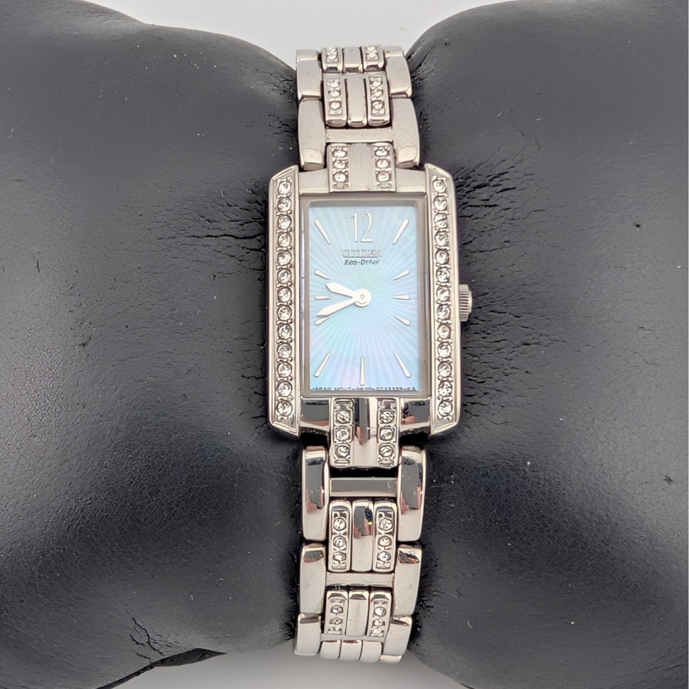 Citizen Eco-Drive Palidoro Swarovski Crystal Blue MOP Dial Women's Watch G620